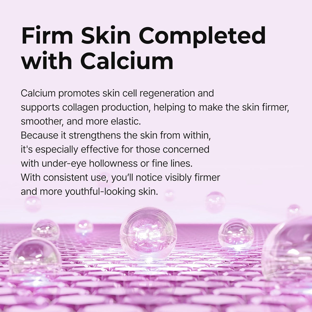 Calcium Volume under Eye Patches for Puffy Eyes & Dark Circles, Hydrogel Eye Mask for Wrinkles, Fine Lines & Sagging Skin, Firming Collagen Eye Patch, Korean Skin Care (60 Count)