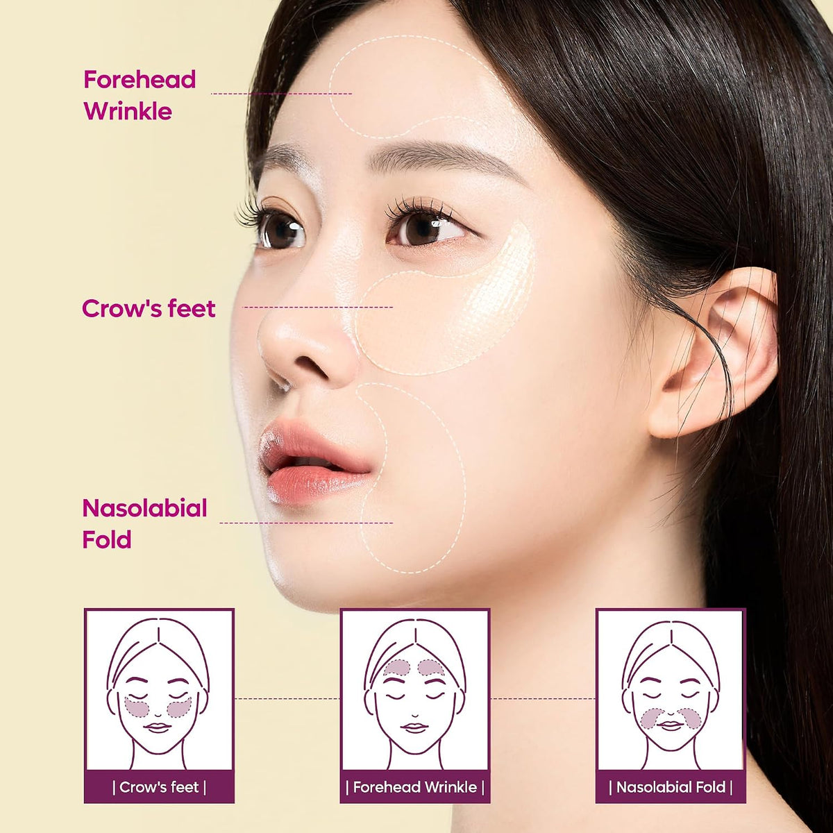 Calcium Volume under Eye Patches for Puffy Eyes & Dark Circles, Hydrogel Eye Mask for Wrinkles, Fine Lines & Sagging Skin, Firming Collagen Eye Patch, Korean Skin Care (60 Count)
