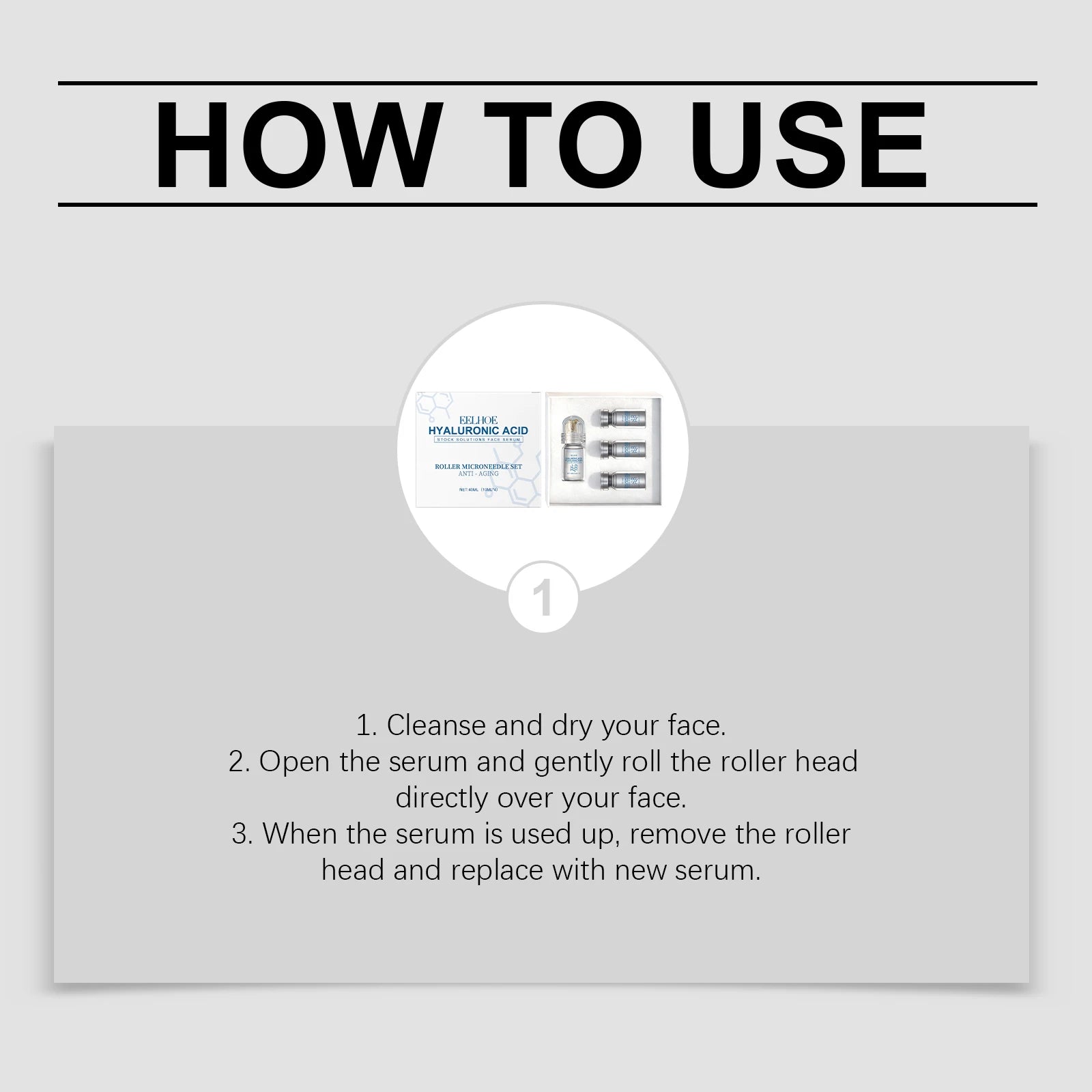  Microneedle Serum Facial Serum Kit Niacinamide