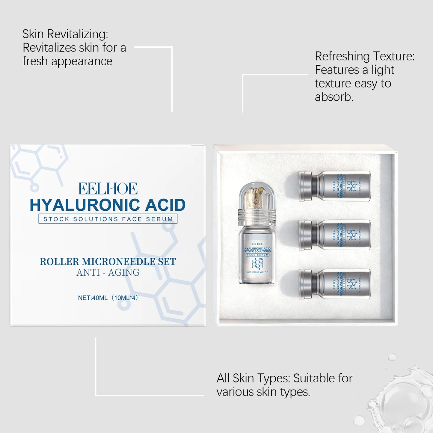  Microneedle Serum Facial Serum Kit Niacinamide